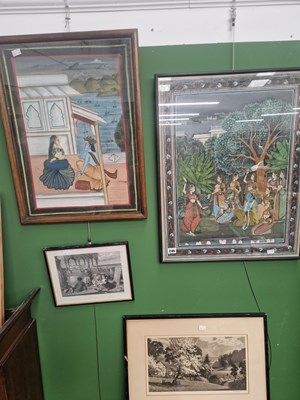 Lot 246 - Two Asian sub continental  watercolours on...