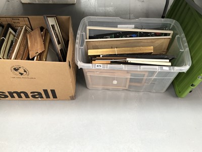 Lot 875 - A quantity of frames, some with prints and...