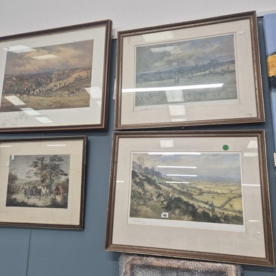 Lot 45 - Two pencil signed prints after Lionel Edwards,...