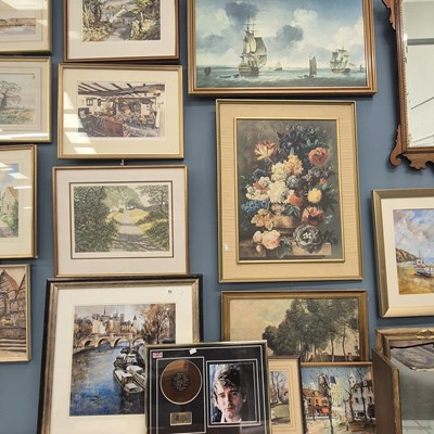 Lot 53 - A selection of antique and later prints and...