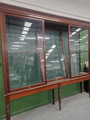 Lot 254 - An impressive Victorian mahogany glazed shop...