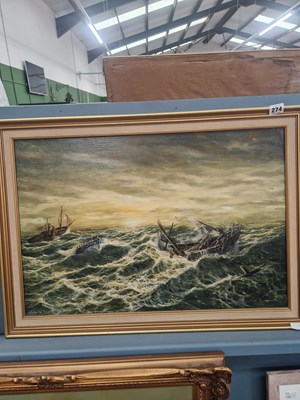 Lot 274 - George Butten 20th century, a life boat...