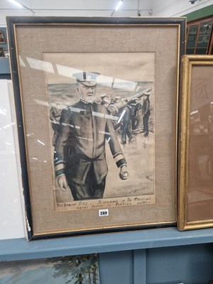 Lot 280 - Ellie Browning, 'Vice Admiral Sims; in Command...