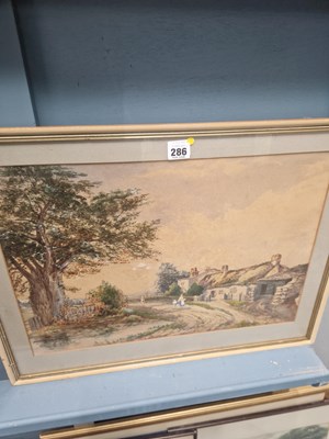 Lot 286 - F Beattie (19th century), a mother and child...