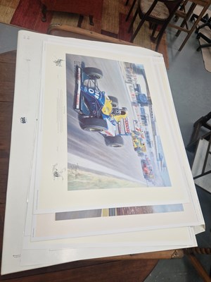Lot 308 - A folio of loose sporting prints including...