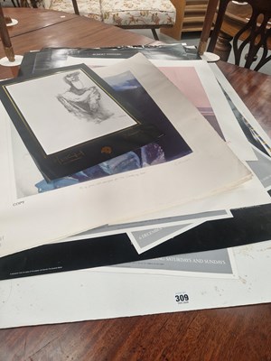 Lot 309 - A folio of loose prints including Robert Heindel