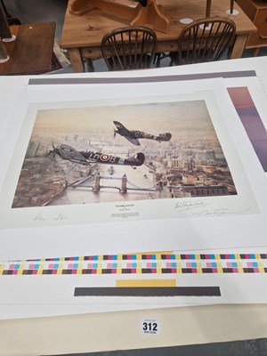 Lot 312 - Four WWII loose prints after Robert Taylor and...