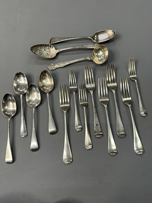 Lot 1116 - Various hallmarked silver cutlery to include...