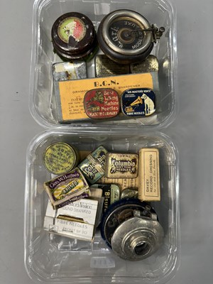 Lot 1117 - A collection of gramophone and phonograph...