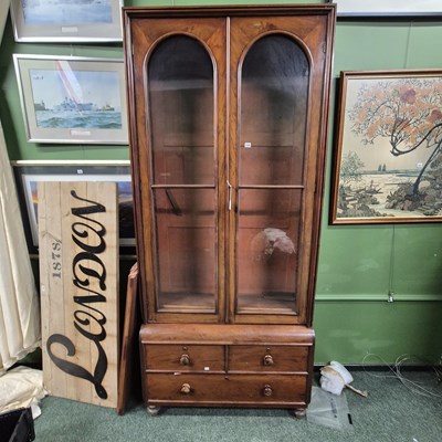 Lot 349 - A Victorian display bookcase H 238 W 107 D 40cm