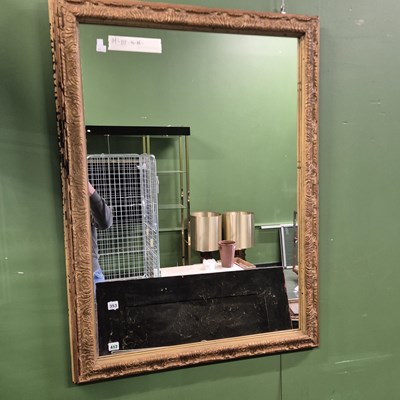 Lot 353 - An antique gilt-framed wall mirror 117 × 86cm