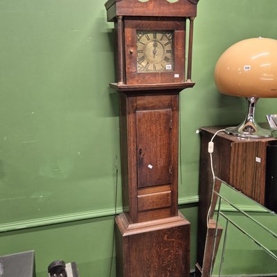 Lot 356 - An 18th century 30 hour country longcase clock...