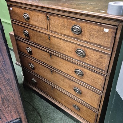 Lot 357 - A late Georgian mahogany and crossbanded...