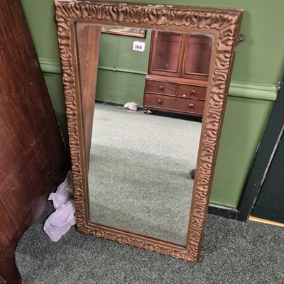 Lot 360 - An antique gilt framed mirror 92 × 53cm