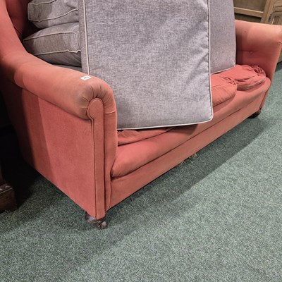 Lot 363 - A button-back sofa