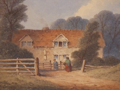 Lot 1288 - English 19th century school, figures...