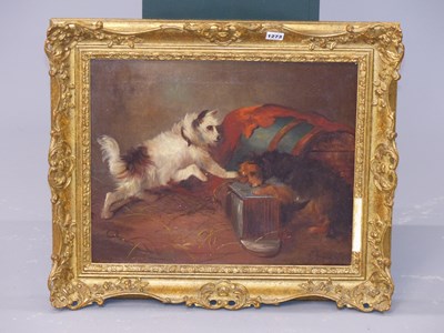 Lot 1273 - George Armfield (1808-1893), two terriers...