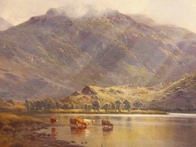 Lot 1274 - Alfred de Breanski (1852–1928), Llyn-y-Ddinas,...