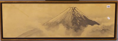 Lot 1304 - Japanese school, Mount Fuji, ink and wash,...
