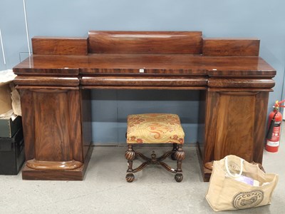 Lot 1276 - A large early Victorian mahogany sideboard/...