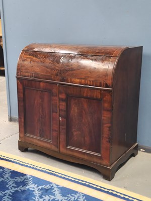 Lot 1280 - An unusual 19th century mahogany secretaire...