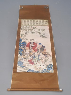 Lot 1322 - Four Chinese oriental scrolls, including...
