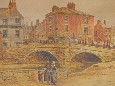 Lot 1330 - E. Vernon (19th/20th century) Salford bridge,...
