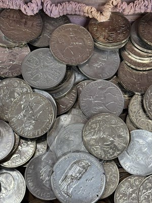 Lot 1141 - A collection of various mixed coins, including...