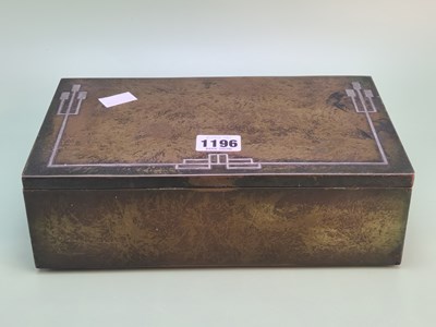 Lot 1196 - A rare Heintz, Arts & Crafts rectangular...