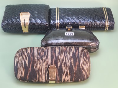 Lot 1200 - Four vintage Italian designer clutch bags;...