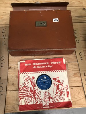 Lot 735 - A small collection of 78 rpm records: Elvis...