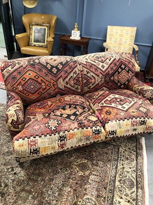 Lot 1333 - A Turkish George Smith Kilim upholstered...