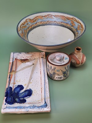 Lot 1183 - Pierre Dutertre studio pottery plate, a...