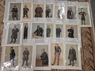 Lot 1181 - A collection of Vanity Fair prints of...