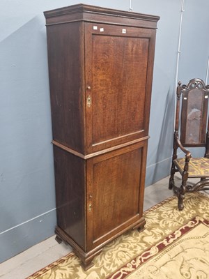 Lot 1356 - A 19th century two tier floor standing oak...