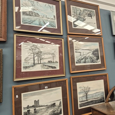 Lot 78 - G Emery ?? 20th century, a group of six signed...