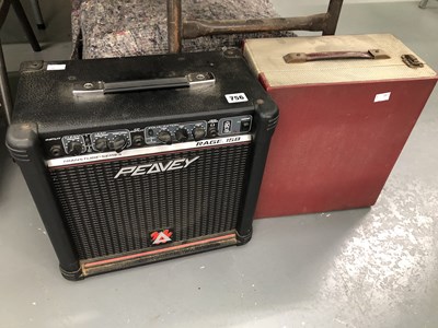 Lot 756 - A Peavey Rage 158 guitar amp together with a...
