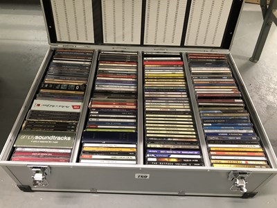 Lot 760 - A CD flight case with approximately one...
