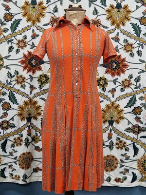 Lot 49 - Clothing - Vintage dresses to include a claret...