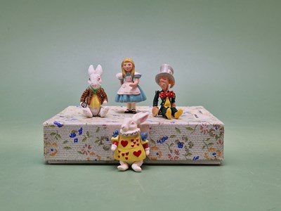 Lot 1370 - Hantel Victorian miniatures to include - Alice...