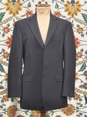 Lot 82 - A gents Balmain pin stripe suit jacket,...