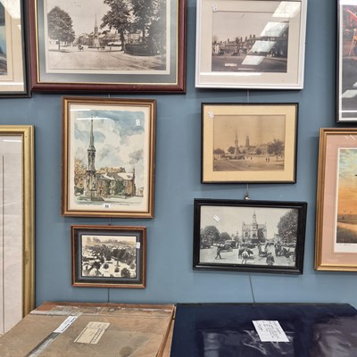 Lot 33 - Five framed photographic and other prints of...