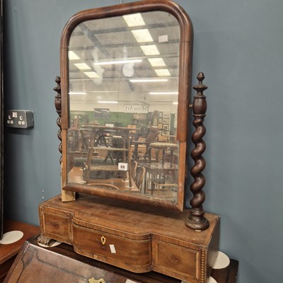 Lot 69 - A 19th century mahogany swing mirror